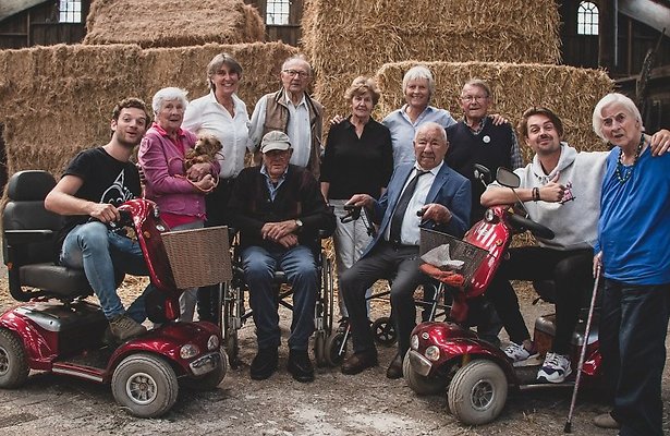De bewoners en medewerkers van Ouderlandgoed Grootenhout